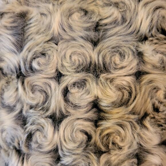 Fjall Nordic Design Faux Fur Wool Reversible Bison Jacket Womens Toggle Button L - Picture 5 of 10